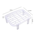 thumbnail image 6 of Yesbay 2Pcs Dish Storage Racks Strong Load Bearing Ventilation Drainage Stackable Plastic Bowls Dishes Organizers Kitchen Supplies, 6 of 8
