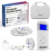 iReliev Therapeutic Wearable Wireless TENS Unit & EMS Muscle Stimulator System for Pain Relief & Conditioning