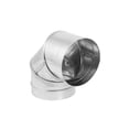 thumbnail image 1 of Duravent Durablack Estufa De Leña De Una Sola Pared De Acero Inoxidable De 8 Pulgadas De Diámetro Conector De Tubo De Codo De 90 Grados Para Ventilar Humo Y Escape Plata, 1 of 1