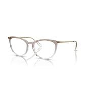Vogue Womens Size 53 VO5276 Prescription Eyeglasses with Case, Brown/Crystal