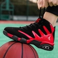 thumbnail image 3 of AOPLUS Men's High-Top Sneakers - Upper & Rubber Sole, Solid Color Casual Athletic Suitable for,, Gym - - Lace-Up Footwear (Year-Round Wear), 3 of 9