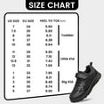 thumbnail image 2 of YHOON Boys Girls Running Sneakers Slip on Tennis Athletic Walking School Kids Shoes All Black Toddler Size 7, 2 of 6