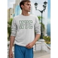thumbnail image 2 of Nyc Brooklyn College Style Sweatshirt Men -Image by Shutterstock, Male x-Large, 2 of 4