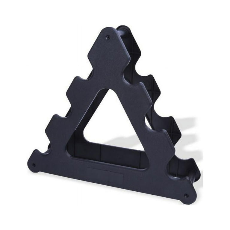 Qsports Hand Weight Dumbbell Storage Holder Tree 3 Tier Rack Weight Stand Organizer A