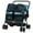 Navy, variant on Pefilos Foldable Double Pet Stroller, Adjustable Sunshade & Storage Basket, Rustproof Aluminum Frame, Gray