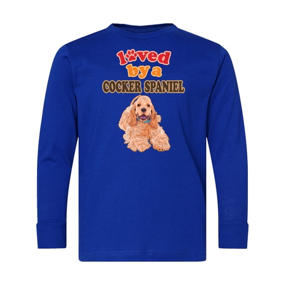 Inktastic Cocker Spaniel Dog Lover Long Sleeve Youth T-Shirt
