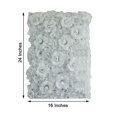 thumbnail image 3 of Efavormart 4 Pack 11 Sq ft. UV Protected WHITE 3D Silk Rose & Hydrangea Flower Panel Wall Mat for DIY Party Centerpieces Decor, 3 of 10