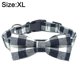 thumbnail image 2 of Collar ajustable para mascotas Collar para perros con lazo a cuadros, 2 of 5