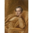 thumbnail image 2 of Daniel Huntington 18x24 Black Ornate Framed Double Matted Museum Art Print Titled: Washington Irving (C. 1840), 2 of 5