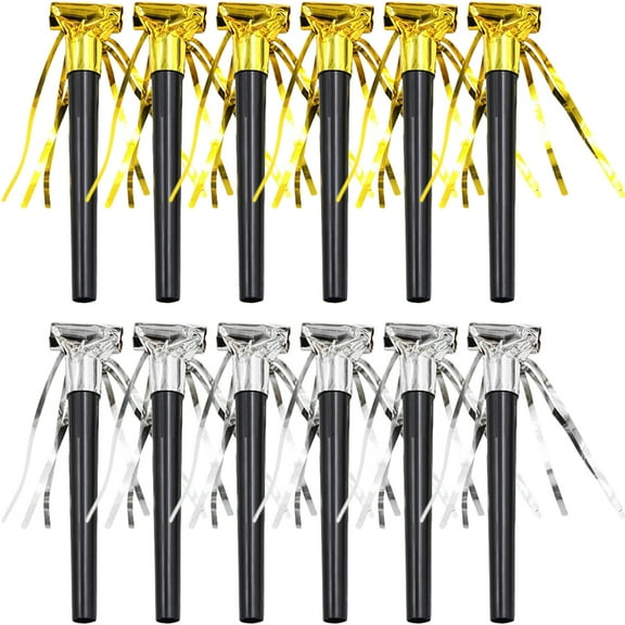 MRLESS 20pcs Party Blowouts Noisemakers Horns Blowers Fringed Whistles Fun Party Favors for New Year's Eve Celebration Supplies