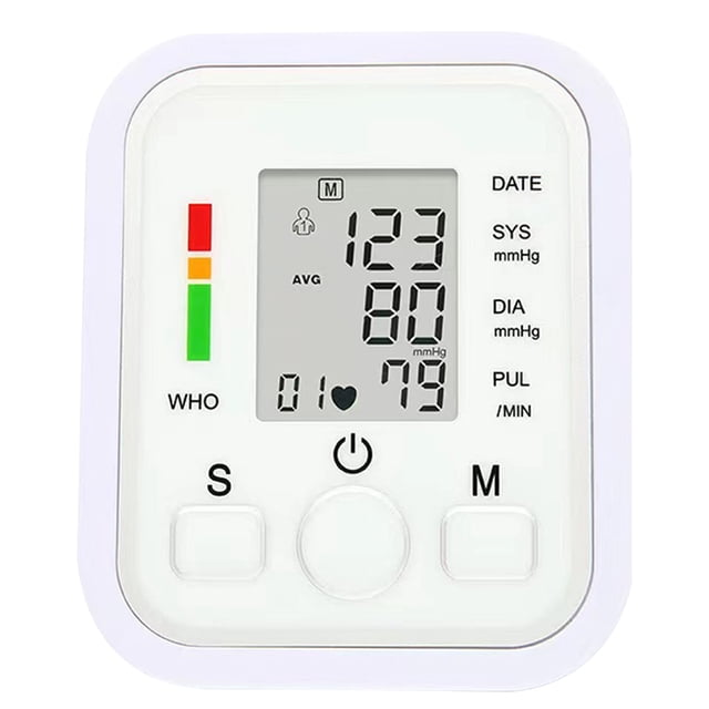 Esfigmomanómetro electrónico medidor presión arterial para medir la presión arterial en el brazo en casa (sin voz) Embalaje en inglés - sin voz (a partir 10 unidades)