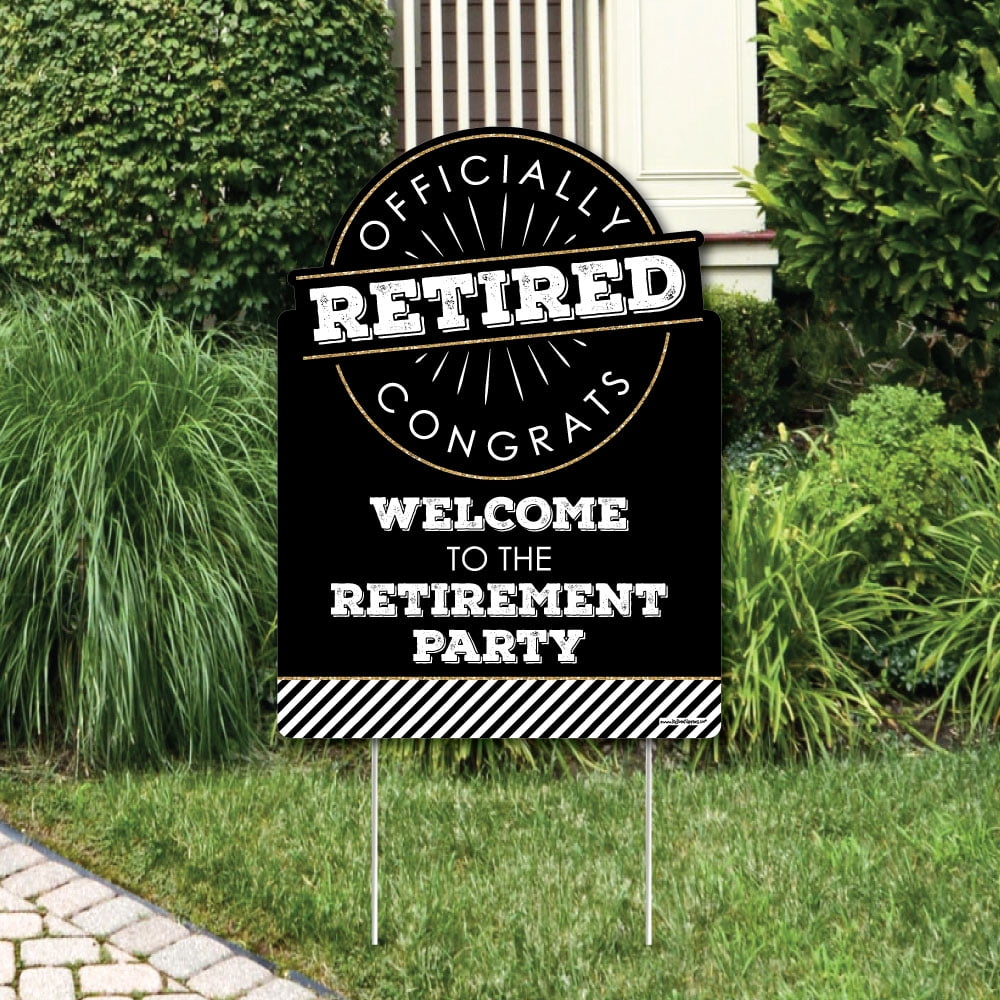 Happy Retirement Party Decorations Retirement Party Yard