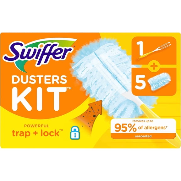 Dusters Starter Kit, Kit Includes 1 Handle and 5 Dusters