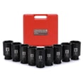 thumbnail image 1 of Mayouko 9PCS 1/2 Inch Drive Deep Metric Impact Socket Set, 29mm - 38mm, Spindle Axle Nut Sockets, Metric, Deep, 6-Point, CR-MO, 1 of 8