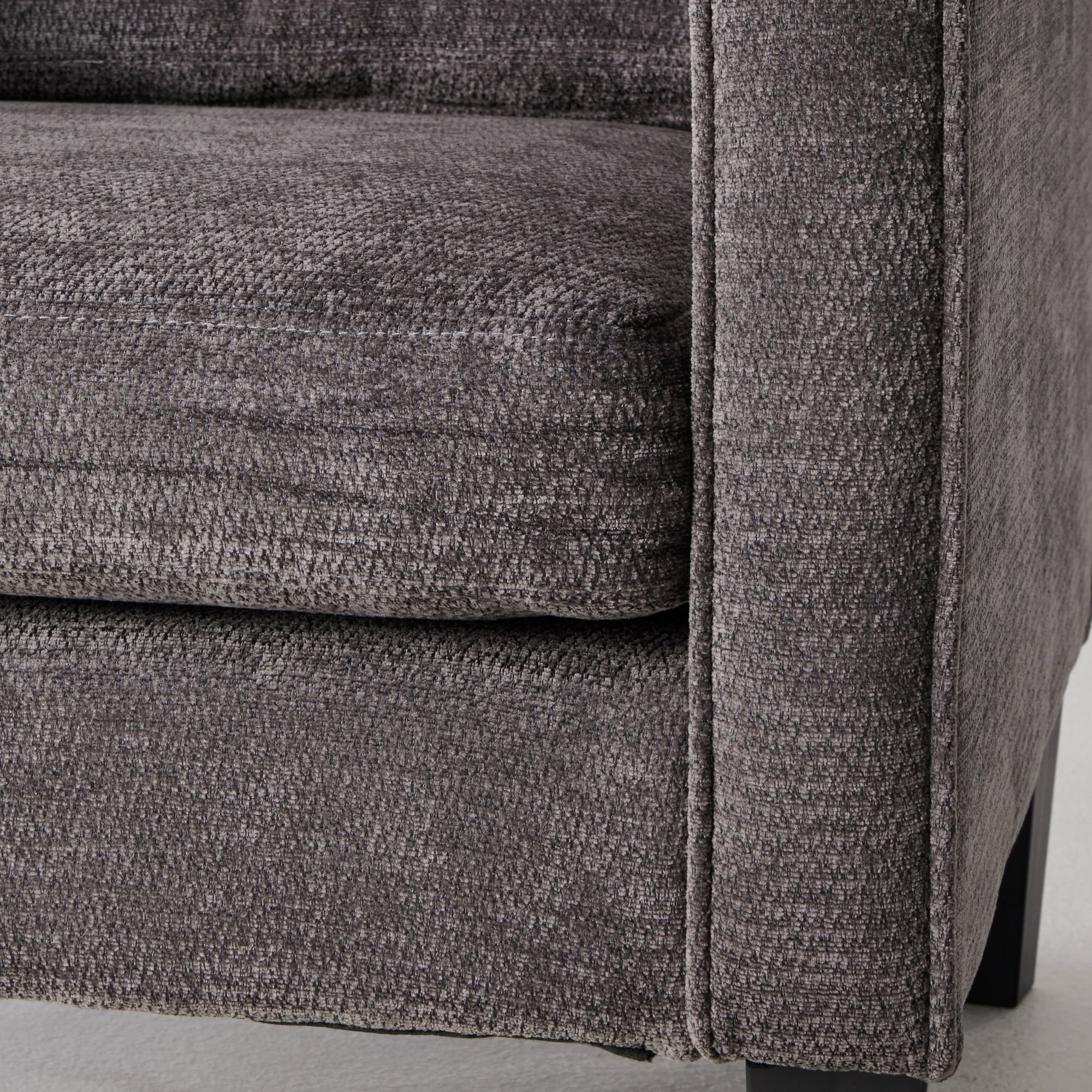 GIANNA Fabric Accent Chair with Supportive Backrest and Armrest, Modern Comfy Chair for Living Room, Bedroom, or Office, Grey