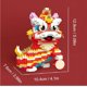 thumbnail image 3 of Creative Series Chinese Style Chinese New Year Spring Festival Lion Dance Ornaments, Creative Assembled Building Blocks Small Particle Assembled Toys, 3 of 4
