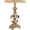 thumbnail image 4 of Regency Hill Louis Traditional Table Lamps 25 3/4" High Set of 2 Antique Gold Pleated Bell Shade for Bedroom Living Room Bedside Nightstand Office, 4 of 9