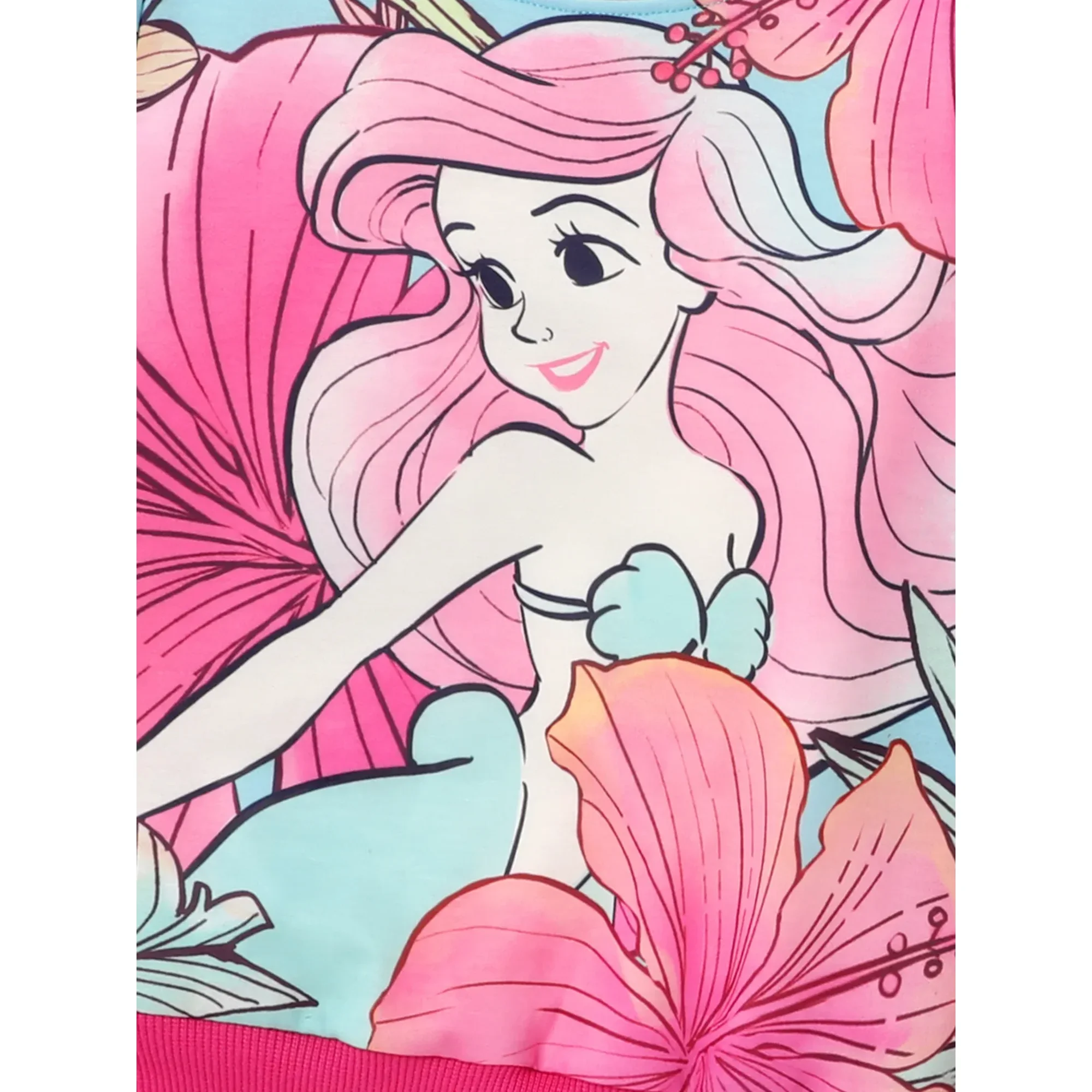 Disney Princess Baby Toddler Girl Sweatshirts and Jogger Pants 2Pcs Ariel Cinderella Jasmine Girls Clothing Sets Size 2-6
