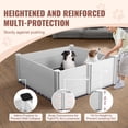 thumbnail image 5 of KFFKFF Puppy Birthing Pen, 48 x 48 x 18.1in, Suitable for Large Breeds, Includes Rails & Washable Pee Pad, White, 5 of 9