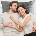thumbnail image 6 of Puredown Memory Foam Pillows King Size Set of 2，Temperature Regulating Reversible Cooling Pillow for Sleeping, 2 pack Adjustable Cube Pillow for Side Sleepers, Back, Stomach, Hot Sleepers, Black, 6 of 8