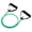 green-15LB, variant on 5-Level Resistance Band with Foam Handles (10-30LB) | TPE Full-Body Workout Fitness Cord for Arms, Shoulders, Legs & Core (5 Colors, Portable Home/Gym Exercise Rope)