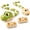 Green and Beige, variant on Tigozz 2-Pack Remote Control Snake Toys for Kids, Rechargeable Block-Eating RC Cars with 16 Food Pieces, Sound Effects, 2 Controllers