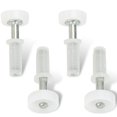 thumbnail image 1 of Ruedas guía con rodillo para puerta de clóset Harrier Hardware de 7/8" - paquete de 4, 1 of 7