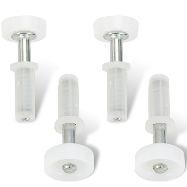 Ruedas guía con rodillo para puerta de clóset Harrier Hardware de 7/8" - paquete de 4