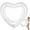 White, variant on Heart Pool Float 47.3 x 39.4 Inch Inflatable Swim Rings Heart Shaped Bachelorette Pool Rings Glitter Swimming Pool Float Tube Summer Water Fun Beach Party Toys for Adults