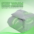 thumbnail image 3 of Sacred Thread Reversible Bamboo Comforter - Soft & Lightweight - Down Alternative Filling, Cooling, 3 of 8