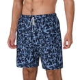 thumbnail image 2 of Uemuo Anchors Ship Pattern Mens Swim Trunks Quick Dry Board Shorts with Mesh Lining, Stretch Beach Shorts Quick Dry No-Chafing Board Shorts-Small, 2 of 9