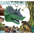 thumbnail image 1 of Triceratops Marionnettes à Main Jeu de Rôle Tête Réaliste Dinosaure Doigt Gants Jouets, 1 of 8