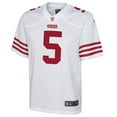 thumbnail image 2 of Youth Nike Trey Lance White San Francisco 49ers Game Jersey, 2 of 3
