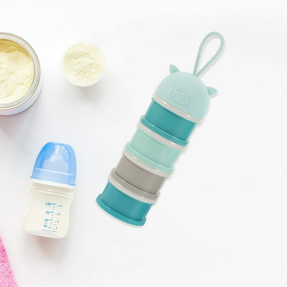 Masteelf 2 Pcs Baby Formula Mixer Machine Food Dispenser Toddler Sky-blue