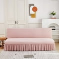 thumbnail image 1 of Sofa cover without armrests Pink stretch sofa cover, 1 of 5