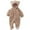 Brown, variant on Ruyang Baby Girls Boys Fleece Bodysuit Cute Animals Hooded Jumpsuit Fall Winter Warm Long Sleeve Outfits Footie Romper