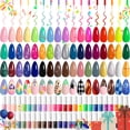 thumbnail image 1 of Set delineador de uñas en gel Beetles, 50 colores con brocha, 1 of 6