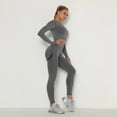 thumbnail image 5 of Conjunto de 2 piezas para mujer, ropa de gimnasio, Sujetador deportivo de Yoga sin costuras, Top corto, mallas de cintura alta, ropa deportiva para Fitness, trajes de entrenamiento para mujer, 5 of 5