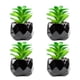 thumbnail image 5 of Naiovety 4 Uds decoración de balcón con suculentas artificiales plantas suculentas artificiales realistas y duraderas rosa del desierto Rosa del desierto 2Conjunto, 5 of 6