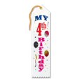 thumbnail image 2 of Pack of 6 White "My 4th Birthday Award" School Award Ribbon Bookmarks 8", 2 of 2