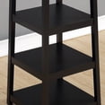thumbnail image 4 of Roundhill Furniture Vassen Coat Rack with 3-Tier Storage Shelves, Black Finish, 4 of 4