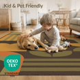 thumbnail image 4 of ODIKA 8'x10' Washable Area Rug Durable, Non-Slip Warm Autumn Tones Geometric and Shapes Elegant Blend of Curves Lines in Modern for Living Room, Under Sectional, Family, 4 of 7