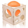 thumbnail image 1 of Fireboomoon Caja de cubos medidor de globos de madera plegable con 9 orificios de 2 a 10 pulgadas, herramienta de medición de globos para cumpleaños, bodas, decoraciones de globos, arcos de globos, co, 1 of 1