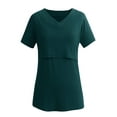 thumbnail image 5 of Women's Short Sleeve Maternity Nursing Tops Shirts for Breastfeeding, 5 of 5