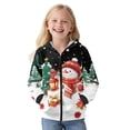 thumbnail image 4 of Chririnla Oil Painting Horse Hooded Pullover with Long Sleeve for Teens and Girls - Soft Zip Up Jacket for Travel and Daily Use Fluffy Sweatshirt for girls, 4 of 7