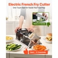 thumbnail image 2 of VEVOR Electric French Fry Cutter Stainless Steel Vegetable Chopper with 3 Blades, 2 of 9