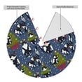 thumbnail image 2 of Yiaed Festive Cats and Trees Print Christmas Tree Skirt , Tree SkirtsTree Mat for Christmas Winter Holiday Indoor Decorations-48", 2 of 7