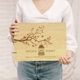 thumbnail image 2 of Darling Souvenir Personalized Engraved Laser Cut Wedding Guest Book Wooden Cover Sign-in Book Registry Guestbook Scrapbook-42, 2 of 7
