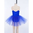 thumbnail image 5 of Doomiva Kids Girls Camisole Ballet Leotard Tutu Skirt Swan Lake Fancy Princess Dance Dress Ballerina Outfit Royal Blue 8, 5 of 7
