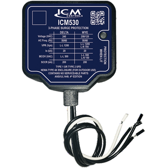 ICM Controls ICM530 3-Phase Surge Protective Device for 240VAC